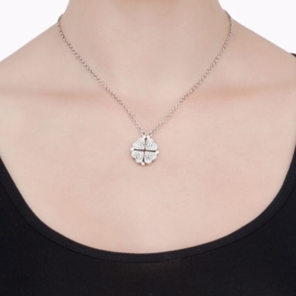 Folli Follie Heart4Heart Silver Plated Necklace - Picture 3 of 4